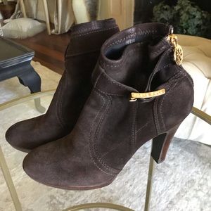 Tory Burch brown suede Melrose bootie